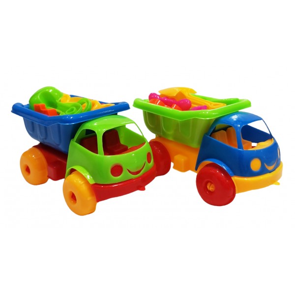 ΦΟΡΤΗΓΑΚΙ ΠΑΡΑΛΙΑΣ ΜΕ 10 ΑΞΕΣΟΥΑΡ 2 ΧΡΩΜΑΤΑ 14X7.5CM 1293-17